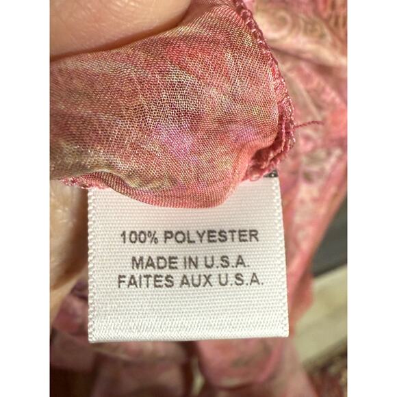 MISA Solange Chiffon Mini Dress XS Romantic Rose Python Ruffle Long Sleeve - Picture 9 of 10